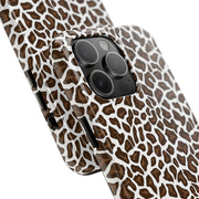 Stylish Leopard Print Tough Phone Case - Durable Protection for Your Device