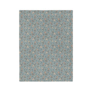 Cozy Velveteen Microfiber Blanket with Floral Pattern | Perfect for Home & Gifting