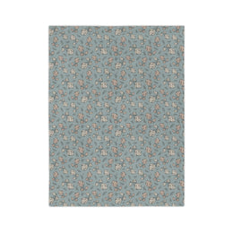 Cozy Velveteen Microfiber Blanket with Floral Pattern | Perfect for Home & Gifting
