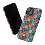 Playful Cat iPhone Case - Tough & Colorful Design