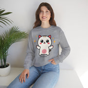 Cute Cat Graphic Unisex Crewneck Sweatshirt - DEVOTREE