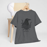 Devoted Raven Floral Unisex Heavy Cotton Tee