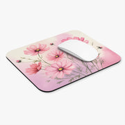 Floral Blossom Mouse Pad – Pink Cosmos Design for Home Office or Desk Decoration