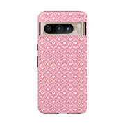 Pink Heart Pattern Tough Google Pixel Phone Case - Cute and Durable Protection