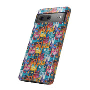 Colorful Cat Google Pixel Phone Case - Tough Cases for Pet Lovers
