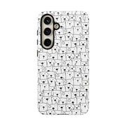 Cute Dog Pattern Samsung Galaxy Phone Case - Tough Cases for Pet Lovers