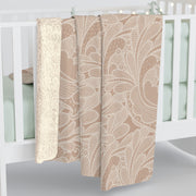 Cozy Floral Sherpa Fleece Blanket - Perfect for Home Decor & Gifting