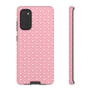 Cute Patterned Samsung Galaxy Phone Case - Tough Cases with Pink Hearts