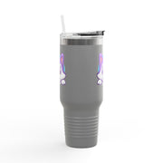 Cute Animal Insulated Travel Mug - 40oz with Straws and Handle