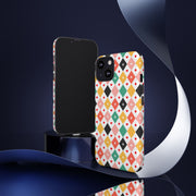 Colorful Playing Card Pattern Tough Case for iPhone