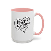Best Grandma Ever Accent Coffee Mug - Perfect Gift for Mother's Day and Grandparent Celebrations