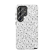 Cute Dog Pattern Samsung Galaxy Phone Case - Tough Cases for Pet Lovers
