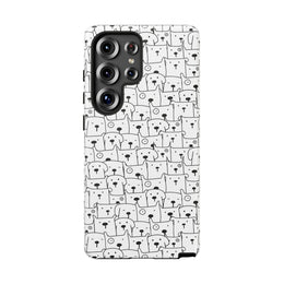 Cute Dog Pattern Samsung Galaxy Phone Case - Tough Cases for Pet Lovers