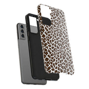 Stylish Leopard Print Tough Phone Case - Durable Protection for Your Device