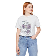 Floral Snake Unisex Jersey Tee - Stylish Graphic T-Shirt for Nature Lovers