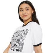 Music Vibes Unisex Cotton Ringer T-Shirt - Retro Graphic Tee for Music Lovers