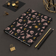 Mystical Skull & Sun Hardcover Journal - Dark Theme for Creatives