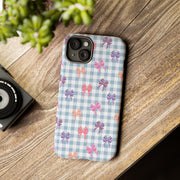 Cute Bow Pattern iPhone Case - Tough Cases for Girls & Women