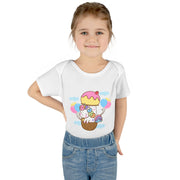 Cute Baby Bodysuit with Ice Cream and Balloons Design