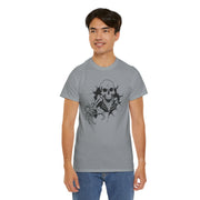 Skeleton Graphic Unisex Heavy Cotton Tee - Perfect for Halloween & Casual Wear