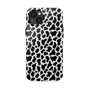 Stylish Cow Print Tough Phone Case - Durable Protection for Animal Lovers