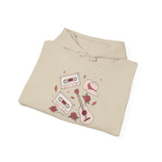 Retro Music Vibes Hooded Sweatshirt - Unisex Heavy Blend™