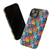 Playful Cat iPhone Case - Tough & Colorful Design