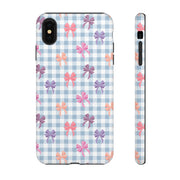 Cute Bow Pattern iPhone Case - Tough Cases for Girls & Women