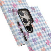 Cute Bow Pattern Tough Samsung Galaxy Phone Case - Stylish Protective Cover for Everyday Use