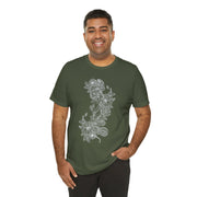 Eco-Friendly Nature Art Unisex Jersey Tee - Botanical Design
