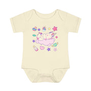 Cute Infant Baby Bodysuit with Playful Cloud Design