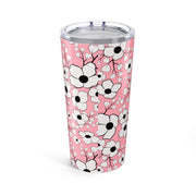 Floral Pink Tumbler 20oz - Stylish Insulated Drinkware for Everyday Use