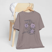 Botanical Snake Unisex Jersey Tee - Stylish Floral Design for Nature Lovers