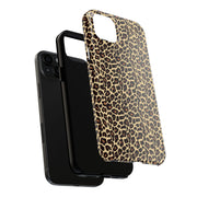Leopard Print Tough Phone Case - Stylish & Durable Protection for Your Device