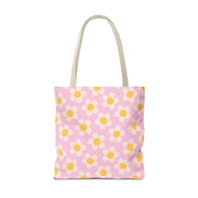 Cute Daisy Print Tote Bag for Spring Outings