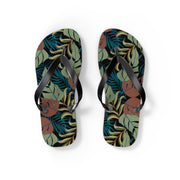 Tropical Paradise Flip Flops - Comfortable Summer Sandals for Beach Days