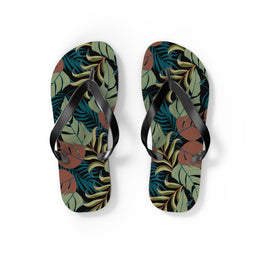 Tropical Paradise Flip Flops - Comfortable Summer Sandals for Beach Days