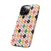 Colorful Playing Card Pattern Tough Case for iPhone