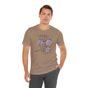 Botanical Snake Unisex Jersey Tee - Stylish Floral Design for Nature Lovers