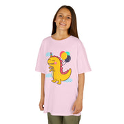 Kids Dinosaur Party Tee - Colorful Celebration Shirt for Birthday Fun
