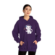 Cute Cat Music Lover Hoodie - Unisex Heavy Blend™ Sweatshirt