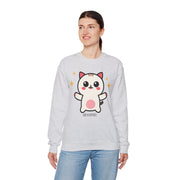 Cute Cat Graphic Unisex Crewneck Sweatshirt - DEVOTREE