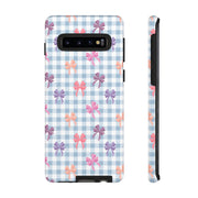 Cute Bow Pattern Tough Samsung Galaxy Phone Case - Stylish Protective Cover for Everyday Use