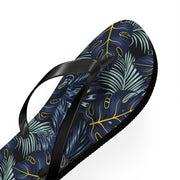 Tropical Leaf Flip Flops | Summer Beach Sandals for Vacation
