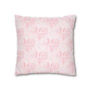 Inspirational Love Pillowcase - Soft Spun Polyester Square Cushion with Heart Design