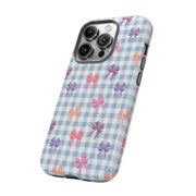 Cute Bow Pattern iPhone Case - Tough Cases for Girls & Women