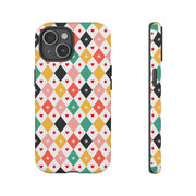 Colorful Playing Card Pattern Tough Case for iPhone