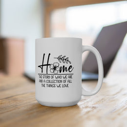 Cozy Home Ceramic Mug - Perfect Gift for Housewarmings & Everyday Use