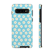 Floral Tough Samsung Galaxy Phone Case - Daisy Design for Summer Vibes