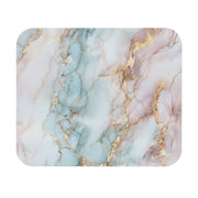 Elegant Marble Mouse Pad with Gold Accents - Luxurious Office Accessories